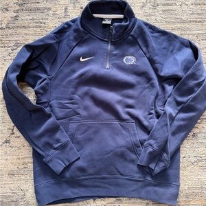 Penn State Nike Blue Quarter-Zip Sweatshirt like new